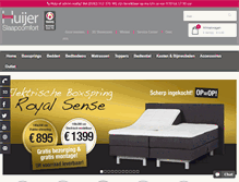 Tablet Screenshot of huijerslaapcomfort.nl
